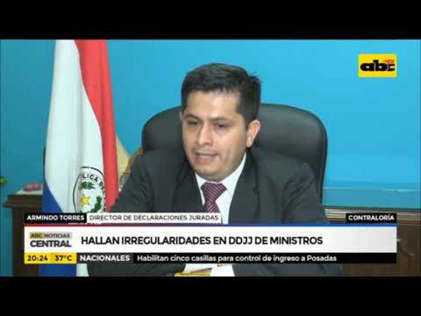 Hallan irregularidades en declaraciones juradas de ministros - ABC Noticias - ABC Color