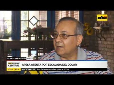 Apesa atenta por escalada del dólar - ABC Noticias - ABC Color
