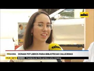 Donan 707 libros para bibliotecas viajeras - ABC Noticias - ABC Color