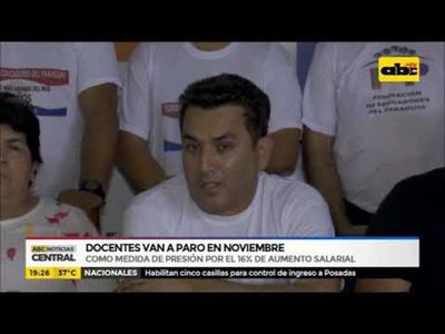 Docentes van a paro en noviembre - ABC Noticias - ABC Color