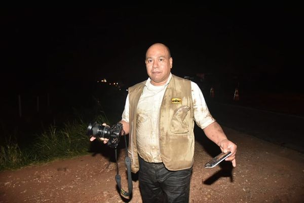 Camión casi arrolla a reportero gráfico de ABC Color - Nacionales - ABC Color