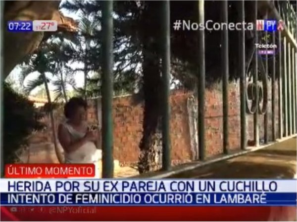 Intento de feminicidio en Lambaré: atacó a cuchillazos a su ex