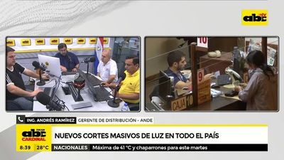 Nuevos cortes masivos de luz en todo el país - ABC Noticias - ABC Color