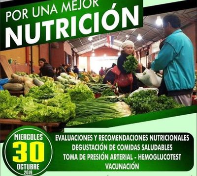 Nutricionistas brindarán asistencia gratuita este miércoles