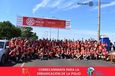 CORRECAMINATA POR LA ERRADICACIÓN MUNDIAL DE LA POLIOMIELITIS