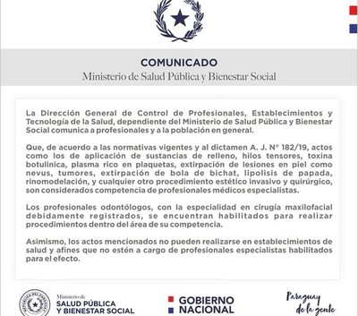Emiten advertencia sobre procedimientos estéticos y quirúrgicos