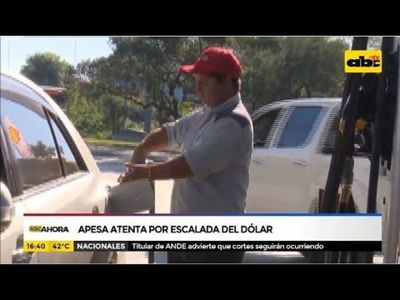 Apesa atenta por escalada del dólar - ABC Noticias - ABC Color