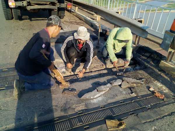 Reparan el Puente Nanawa, que une Concepción y Presidente Hayes.