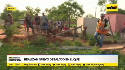 Realizan nuevo desalojo en Luque - ABC Noticias - ABC Color