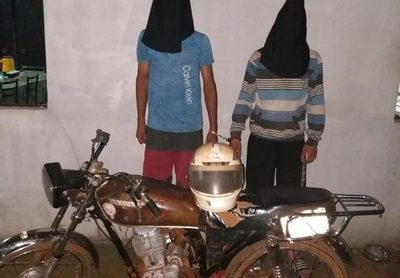 Atrapan a motochorros en Minga Guazú