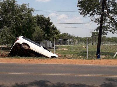 Conductora sufre lesiones tras accidente de tránsito en Limpio