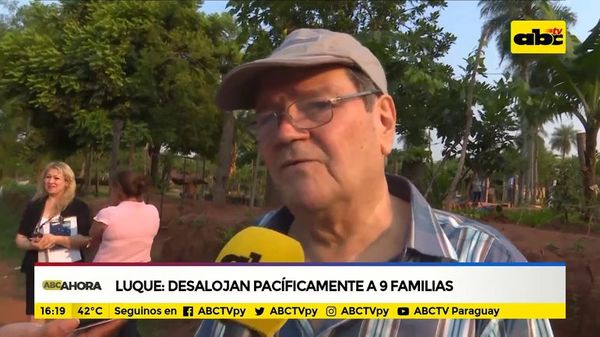 Luque: Desalojan pacíficamente a 9 familias - ABC Noticias - ABC Color