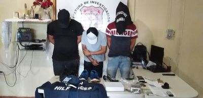 Detienen en Pedro Juan Caballero a tres supuestos sicarios - Nacionales - ABC Color
