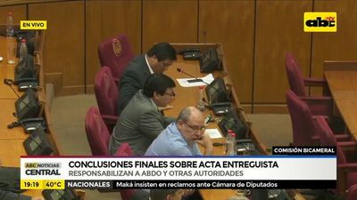 Conclusiones finales sobre acta entreguista - ABC Noticias - ABC Color