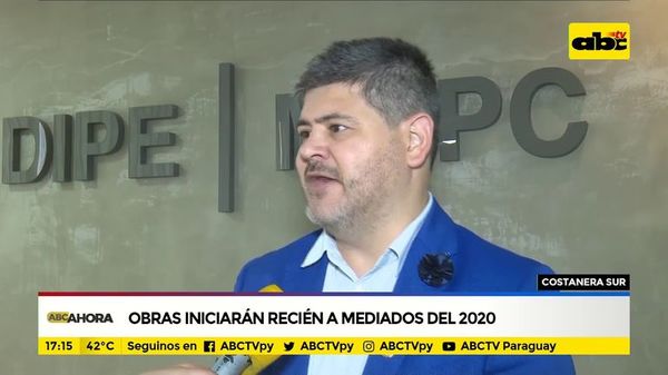 Obras de la Costanera Sur iniciarán recién a mediados del 2020 - ABC Noticias - ABC Color