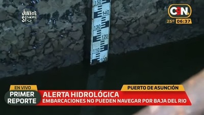 Alerta Hidrológica: Río Paraguay amanece en Asunción con 1 metro de altura.