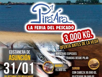 Rematan 3.000 kilos de pescado en la Costanera