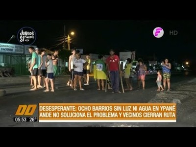 Desesperante: 8 barrios sin luz y agua en Ypané