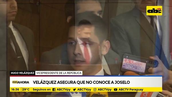 Velázquez asegura que no conoce a Joselo - ABC Noticias - ABC Color