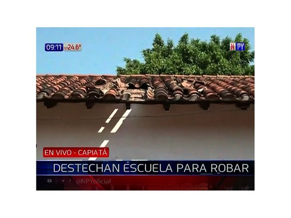 Malvivientes destecharon escuela para entrar a robar
