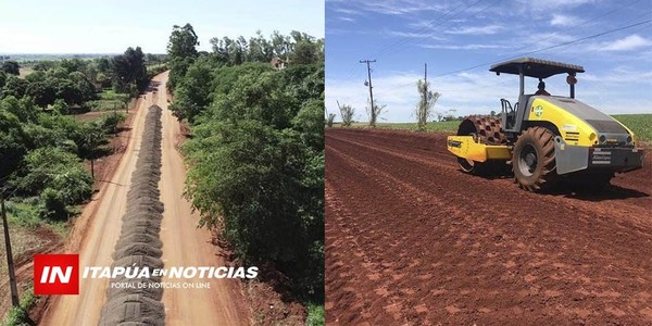 PRIMEROS AVANCES EN ASFALTADOS CONSTRUIDOS POR EL MOPC EN EL NORDESTE