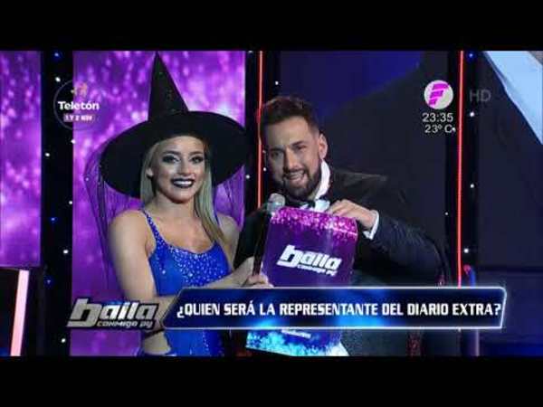 Sara Galeano y Rogelio representan al Diario Extra en el Baila 2019