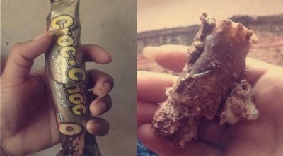 TRES CRIMINALES DISFRAZADOS DE PAYASOS DAN CHOCOLATE CON VIDRIO A CHICO VENDEDOR