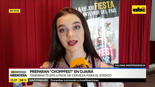Preparan “Choppfest” en Guairá - ABC Noticias - ABC Color