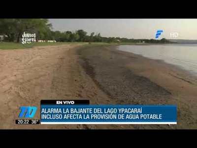 Alarmante descenso del lago Ypacaraí