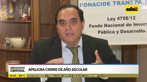 Apeligra cierre de año escolar - ABC Noticias - ABC Color