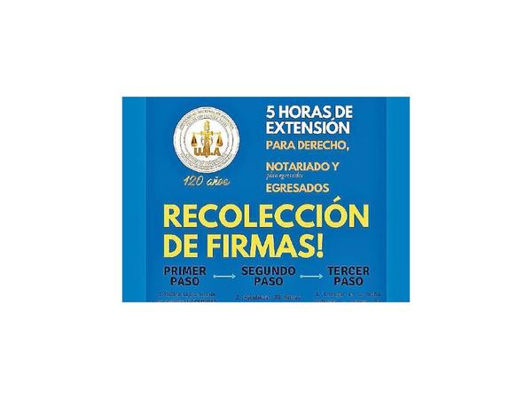 Critican actividad de extensión por juntar firmas en Derecho