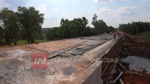 PUENTE ENTRE TOMAS R. PEREIRA, YATYTAY Y NATALIO ESTÁ EN FASE FINAL