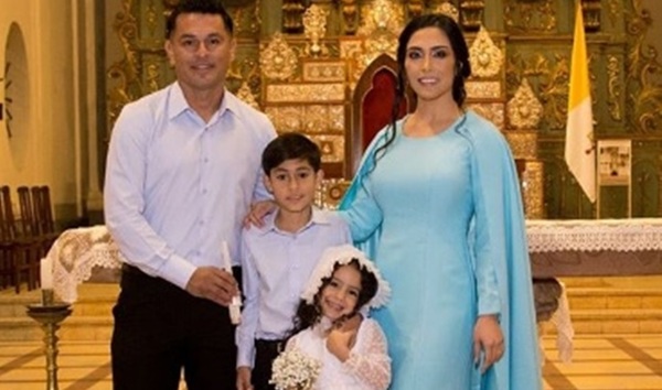 Rossana Barrios y Raúl Román cumplieron 14 años de casados