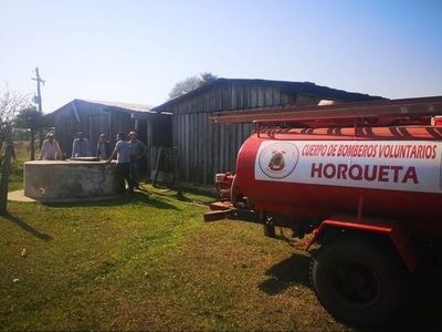 Campesinos de Horqueta piden agua a bomberos para subsistir - Nacionales - ABC Color