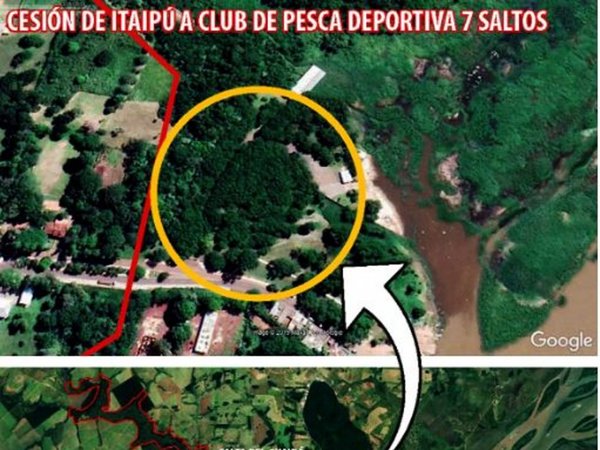 Club  de pesca  obtuvo gratis una hectárea  de Itaipú hasta el 2027