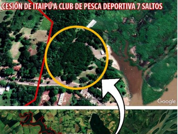 Club de pesca obtuvo gratis una hectárea de Itaipú hasta el 2027