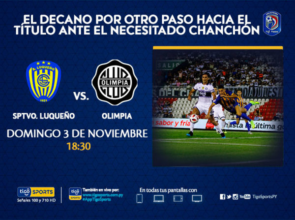 Domingo exclusivo para Olimpia y Luqueño