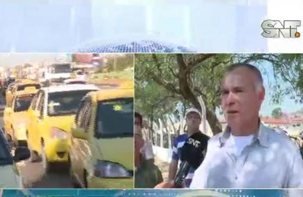Taxistas se movilizaron en Mariano Roque Alonso - SNT