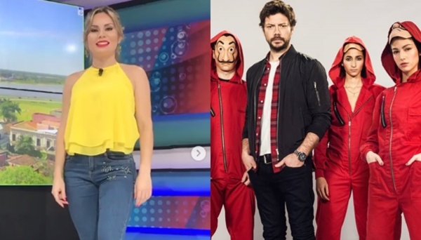Dahiana Bresanovich se encontró con un actor de la 'Casa de Papel'
