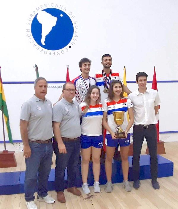 Paraguay arrasó en el Sudamericano Sub 23 de squash