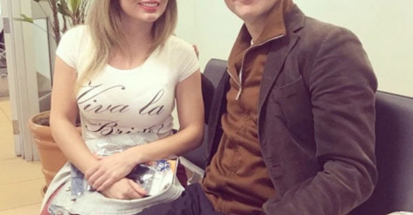 Dahiana Bresanovich, con un famoso actor