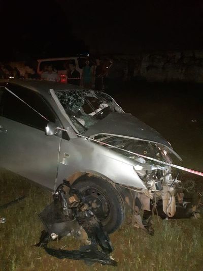 Choque frontal en ruta Ypané Guarambaré deja dos muertos - Nacionales - ABC Color