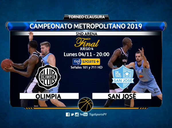 San José va por el título ante Olimpia