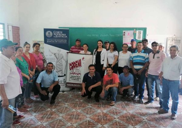 Realizaron charla en escuela Virgen de Lourdes