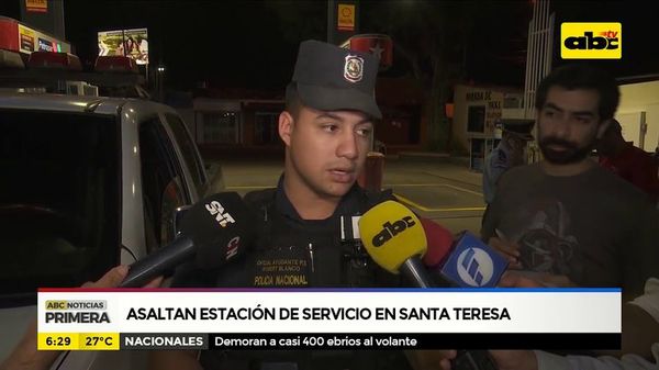 Asaltan estación de servicios en Santa Teresa - ABC Noticias - ABC Color