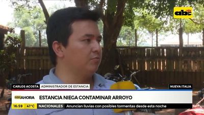 Nueva Italia: Estancia niega contaminar arroyo - ABC Noticias - ABC Color