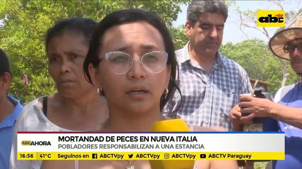 Mortandad de peces en Nueva Italia - ABC Noticias - ABC Color