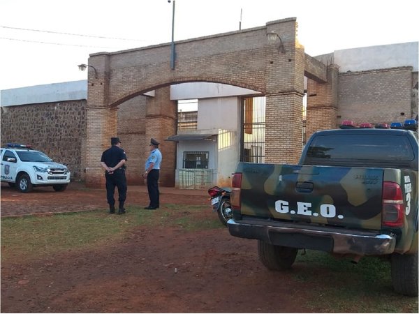 Policía Nacional verifica penitenciaría de Pedro Juan Caballero