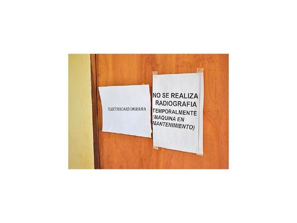 Centro de Salud de Paso Yobái sin rayos X hace 2 años
