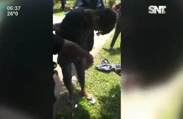 Pobladores de Guarambaré logran reducir a un ladrón - SNT